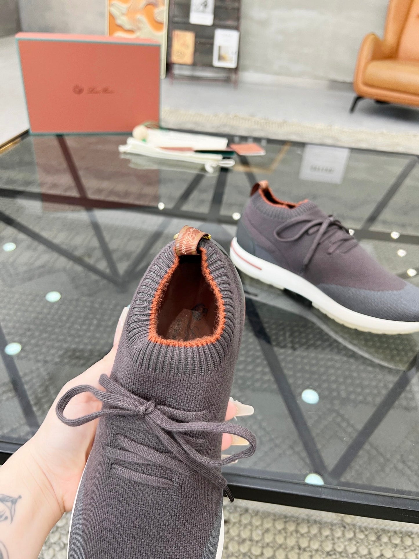 LP 360 LP FLEXY WALK SNEAKER GRAY AND ASH WOOL