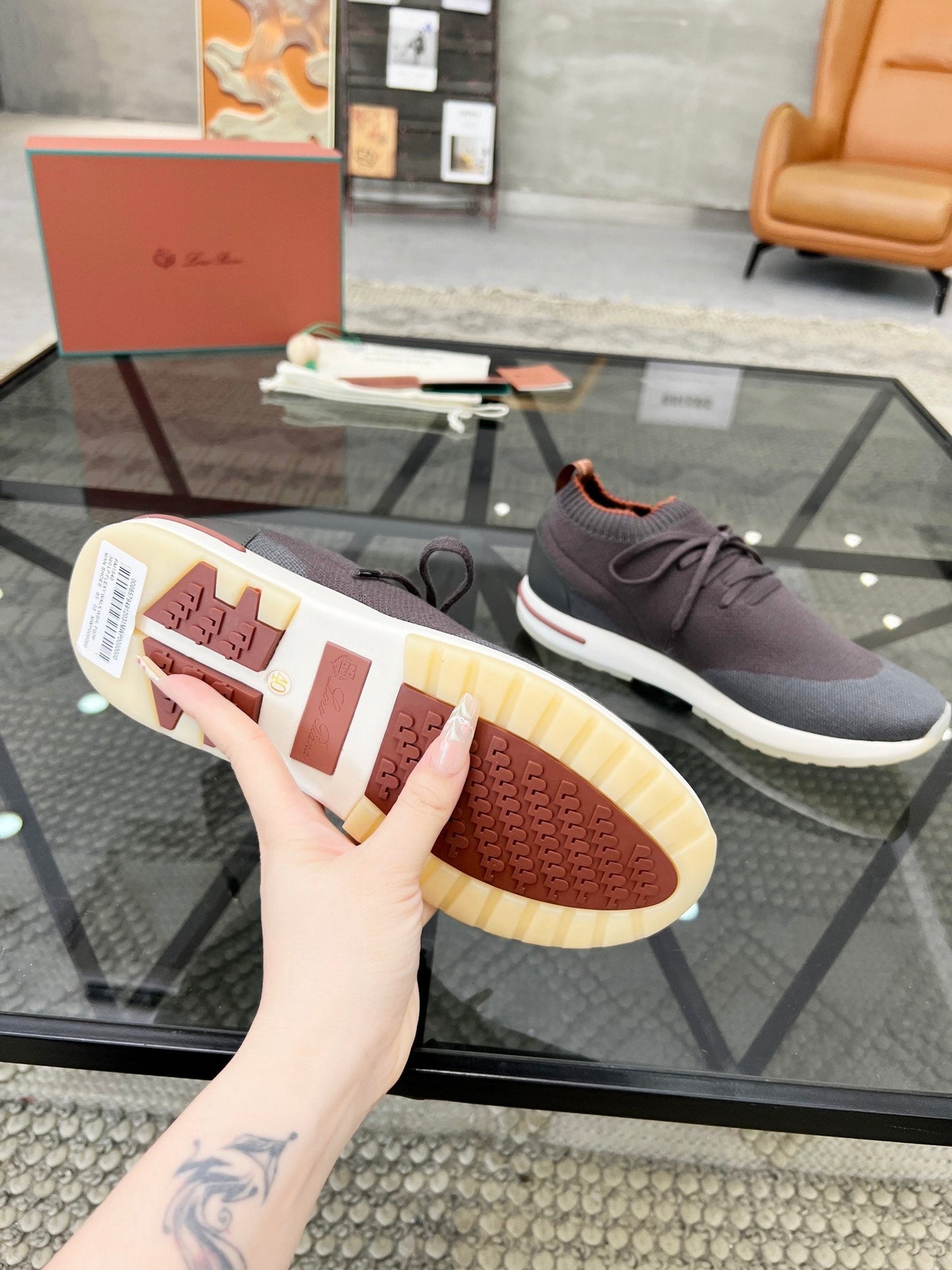 LP 360 LP FLEXY WALK SNEAKER GRAY AND ASH WOOL