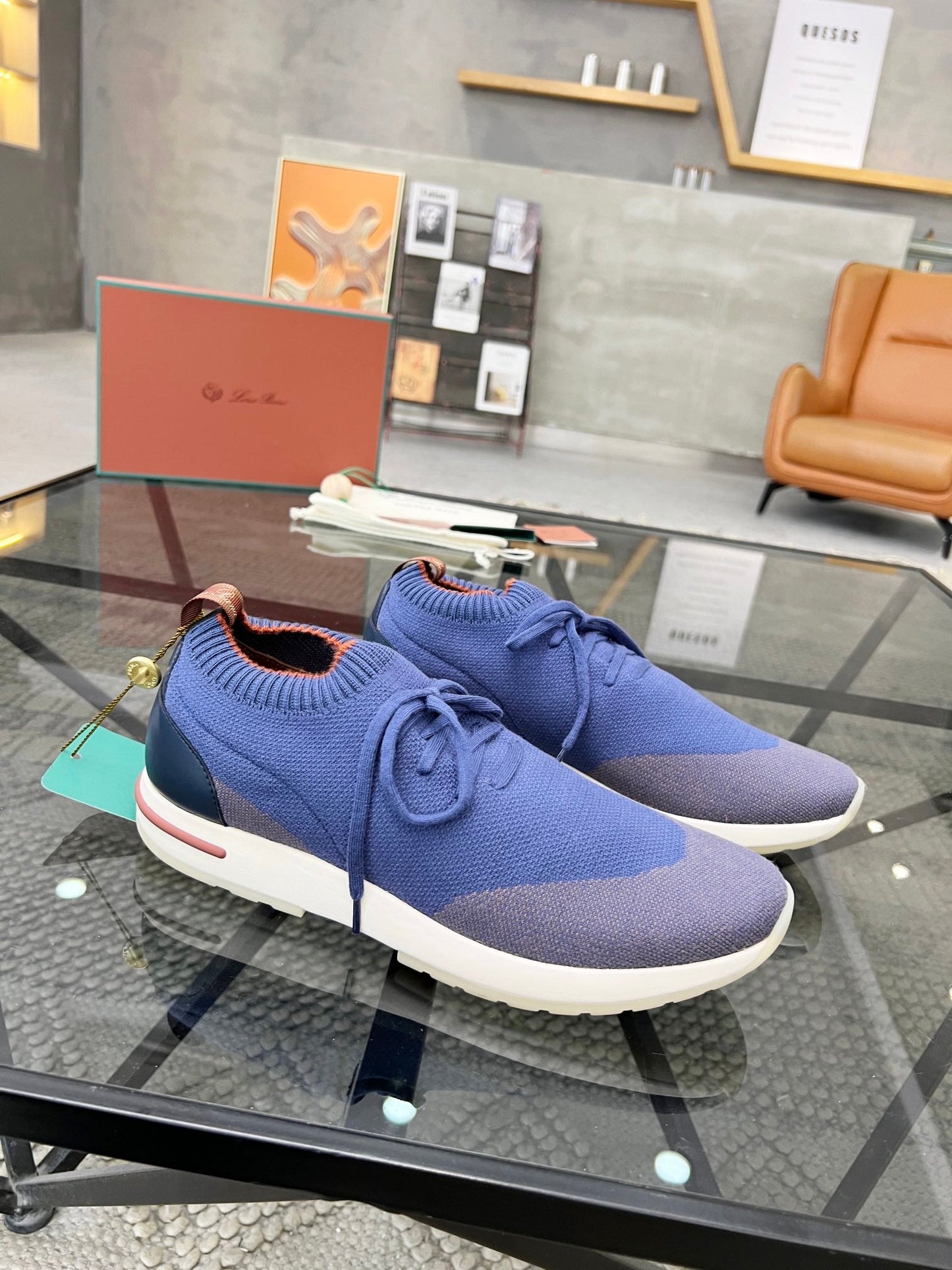 LP 360 LP FLEXY WALK SNEAKER BLUE AND GRAY WOOL