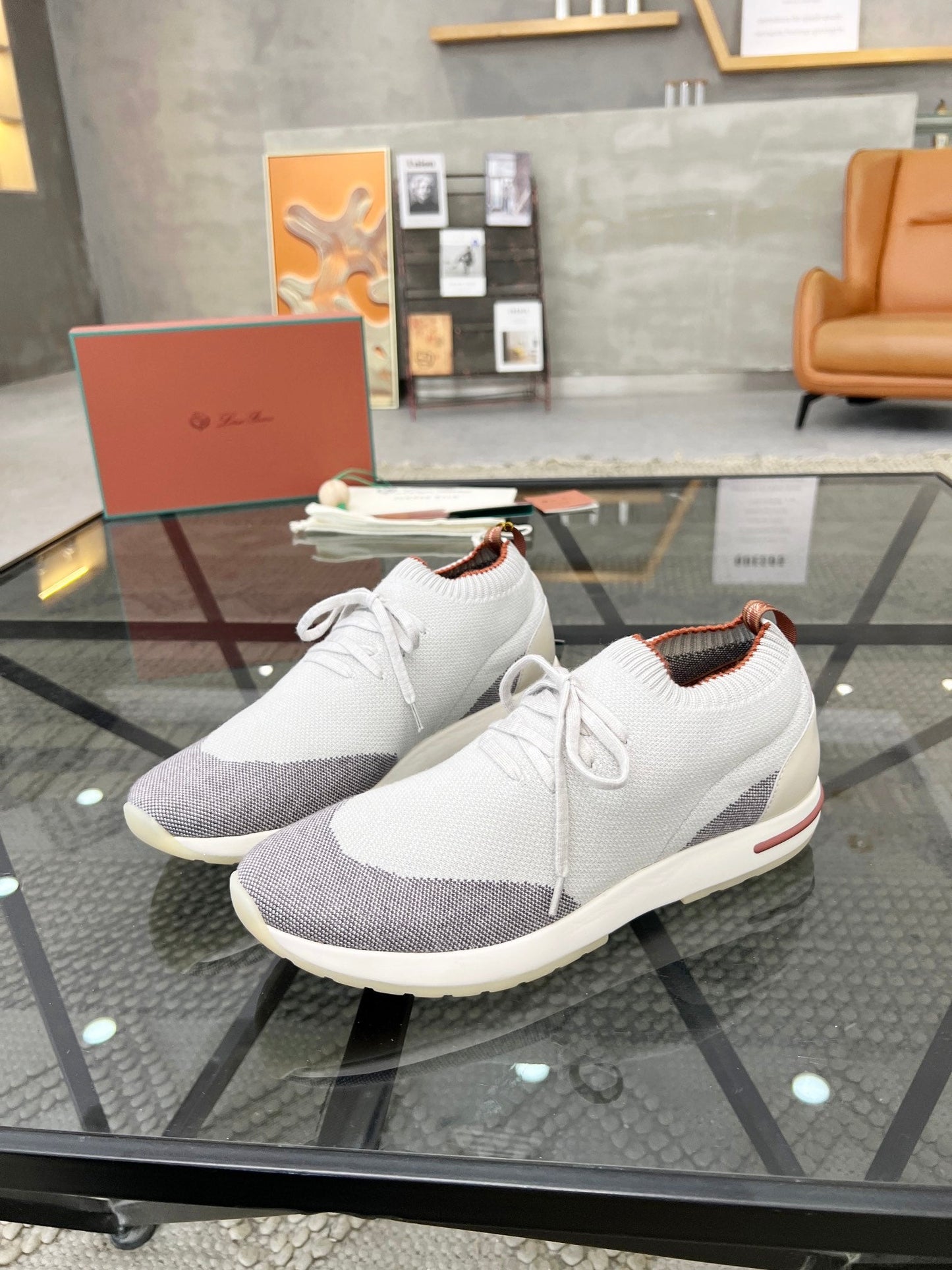 LP 360 LP FLEXY WALK SNEAKER WHITE AND GRAY WOOL