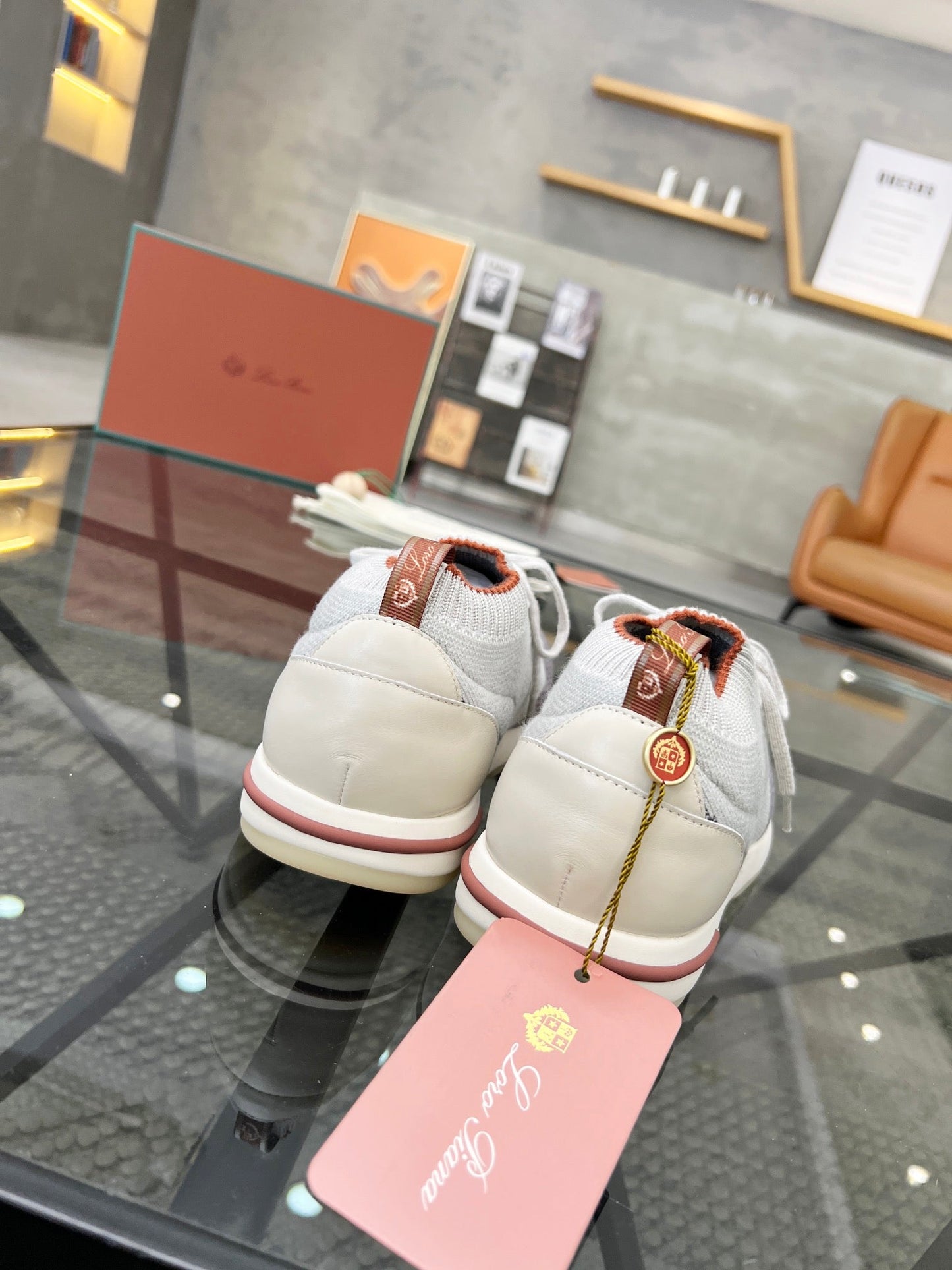 LP 360 LP FLEXY WALK SNEAKER WHITE AND GRAY WOOL
