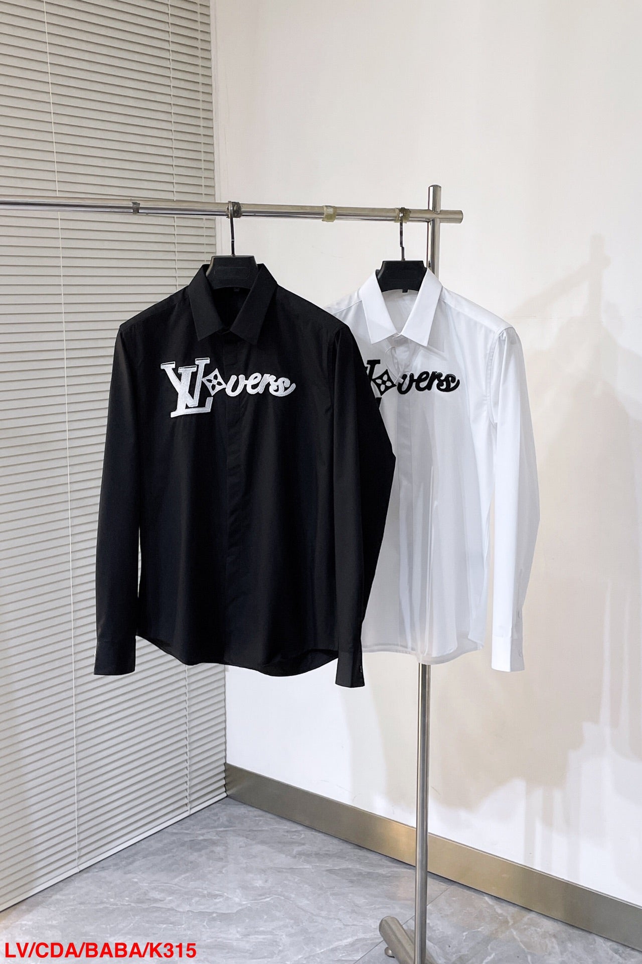 LV SHIRT WHITE COTTON 239608