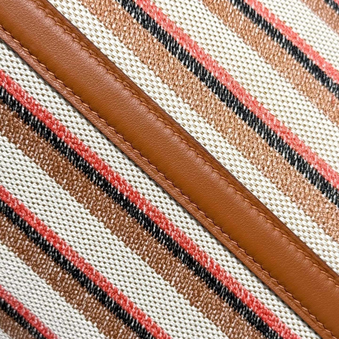 Picotin Lock 18 Gold Swift Calfskin Multicolor Canvas