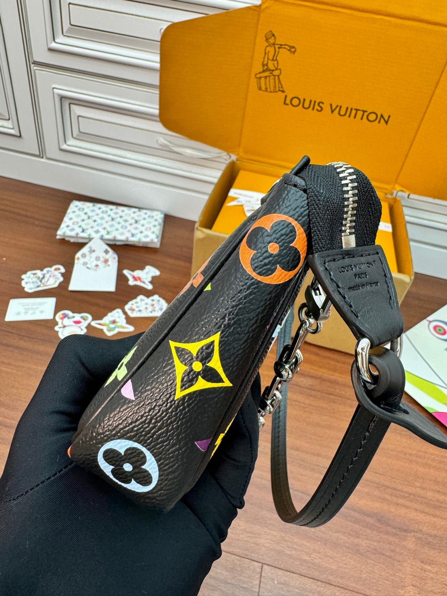 LV Multi Pochette Accessoires 22cm Black Monogram Canvas 330800