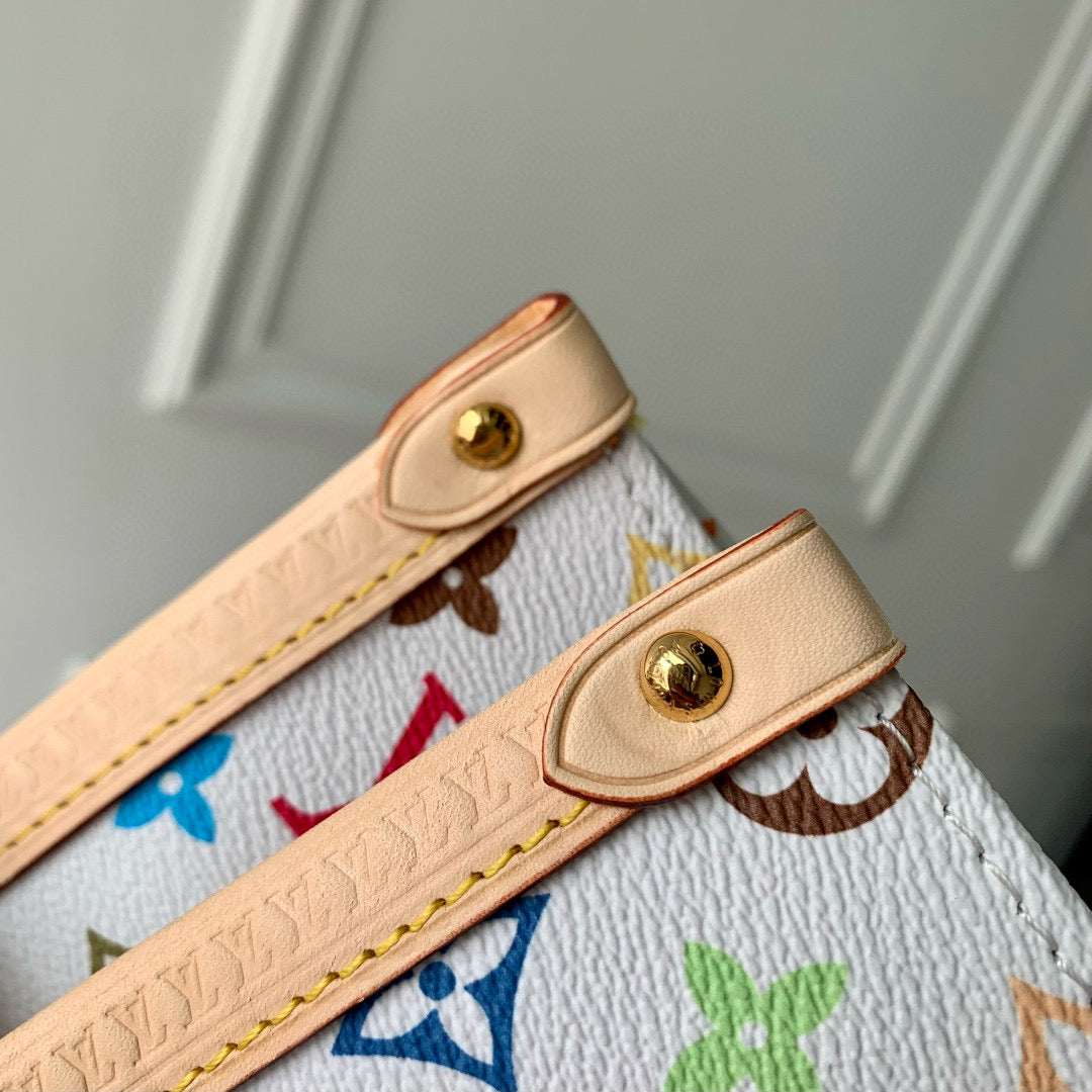 LV OnTheGo Monogram Bag Multicolor Canvas Cowhide 240930
