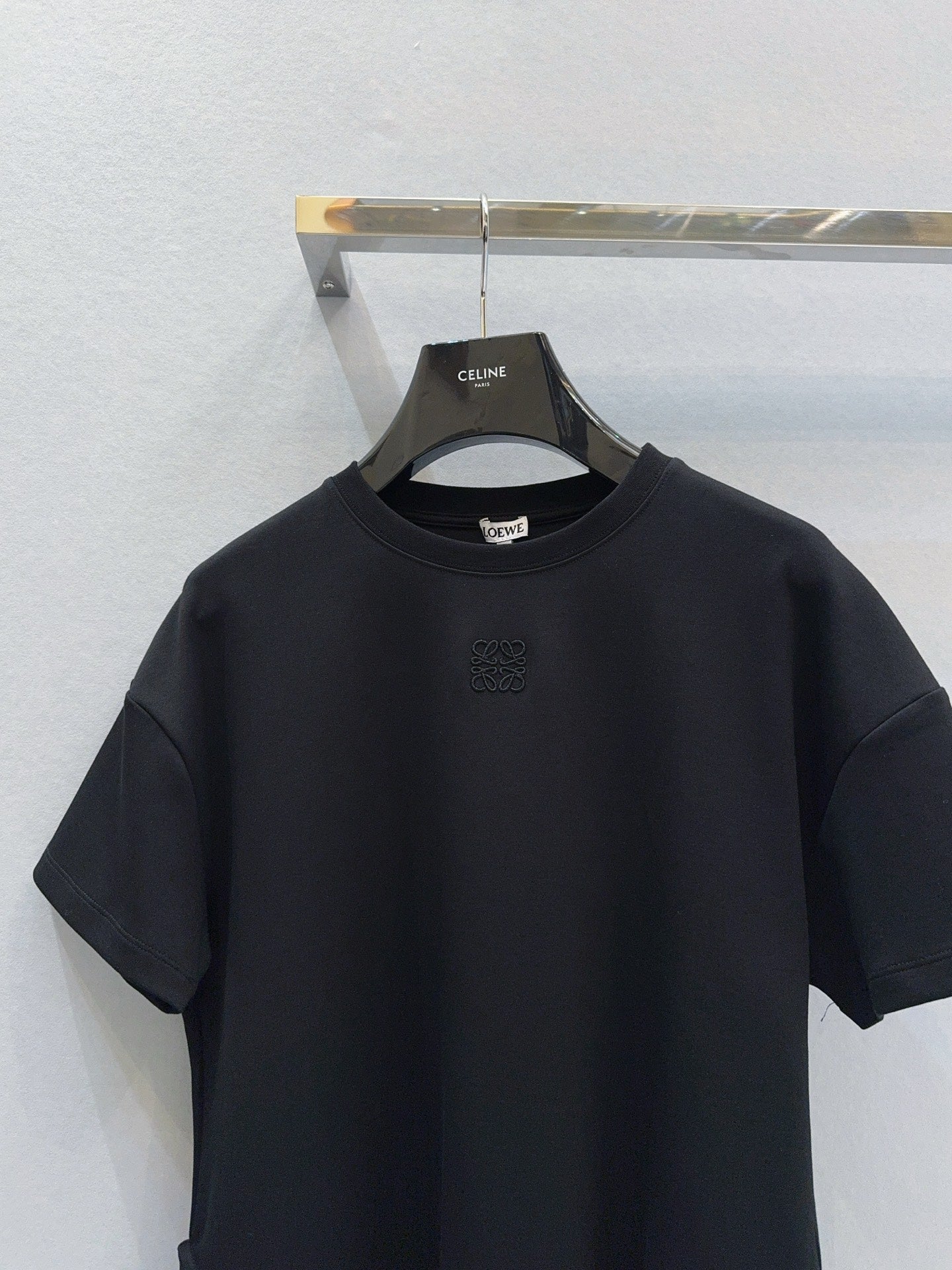 Loewe Slit T-shirt Black Cotton