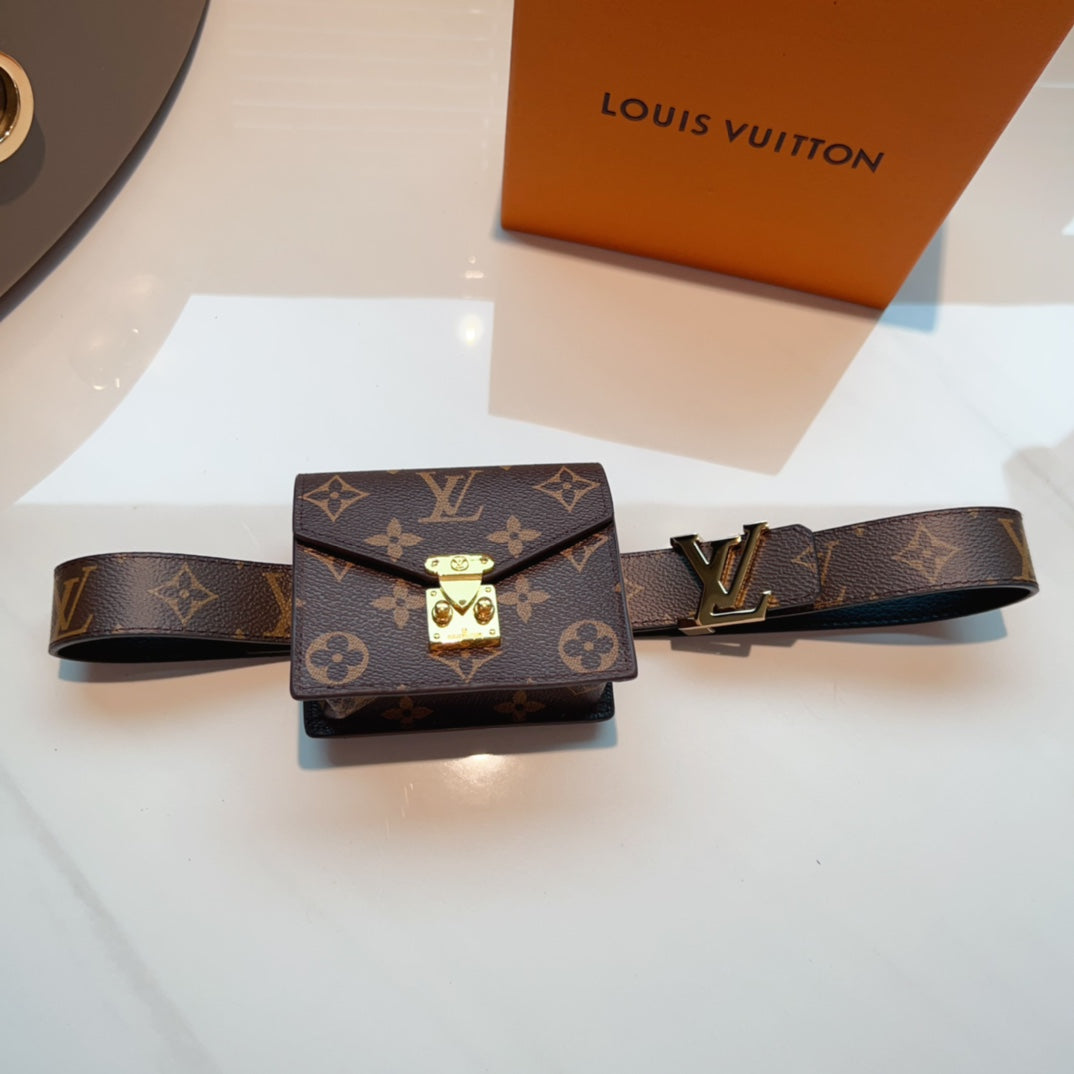 Lv Metis Belt Bag 30 Lv Buckle Brown Monogram