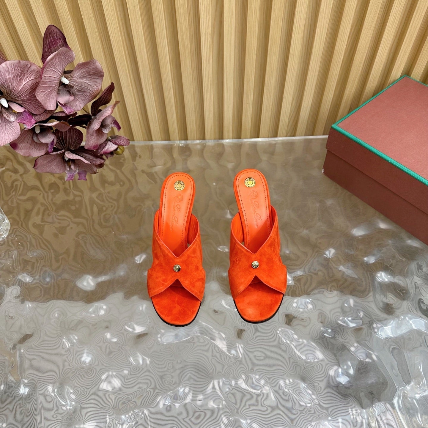 LP Vera Heeled Sandal Orange Sheepskin 307967