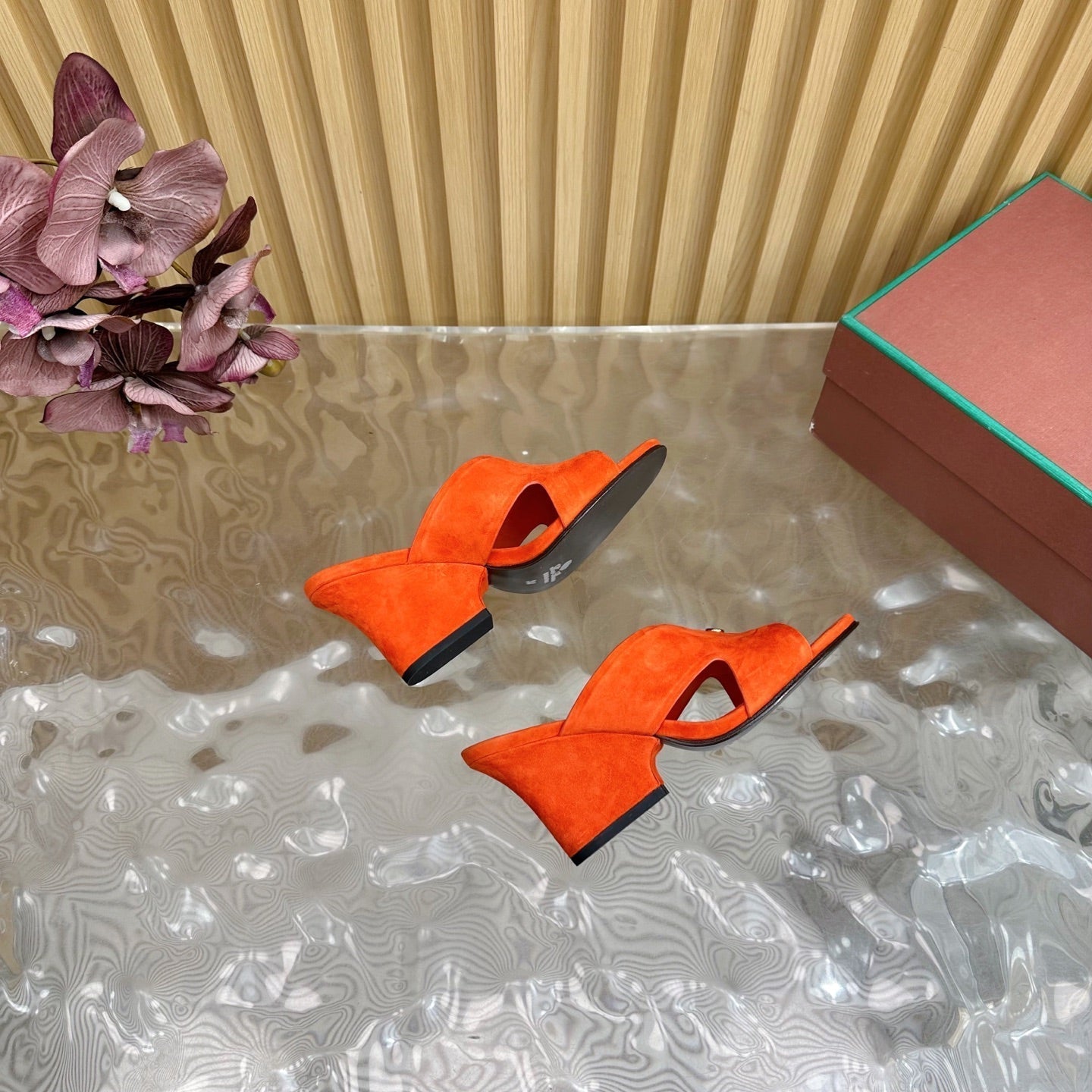 LP Vera Heeled Sandal Orange Sheepskin 307967