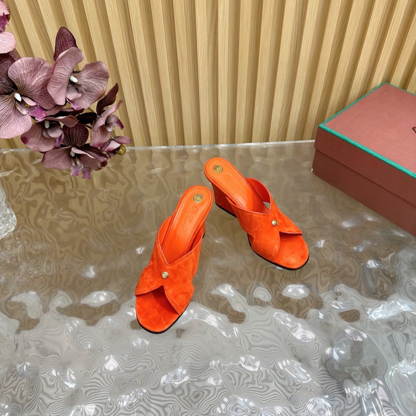 LP Vera Heeled Sandal Orange Sheepskin 307967