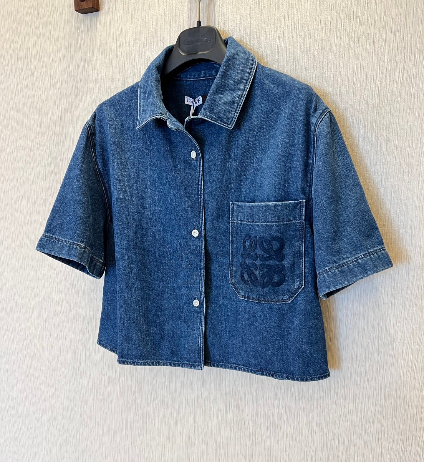 Loewe Denim Shirt Jacket Blue Cotton