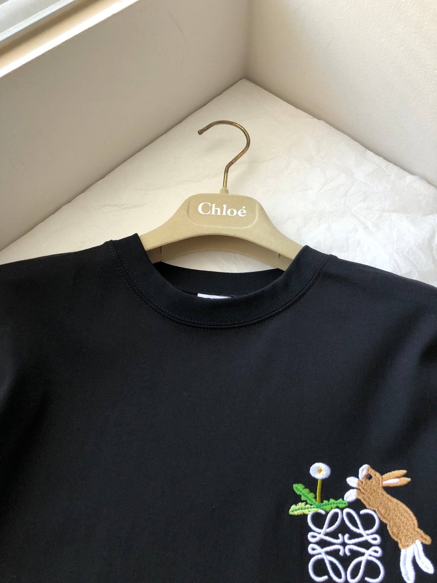Loewe Rabbit T-shirt Black Cotton