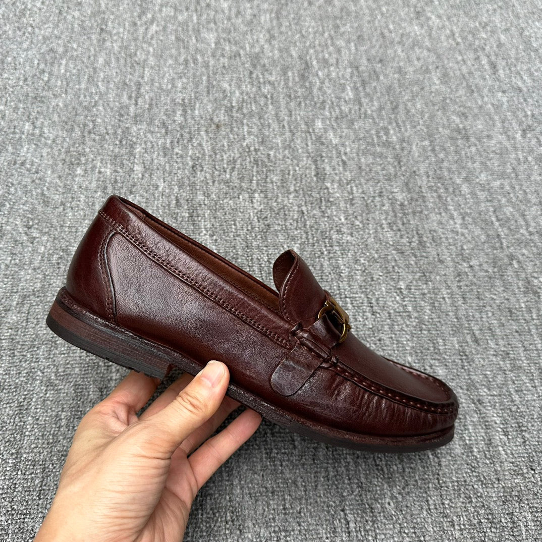 LV LOAFER IN DEEP BROWN CALFSKIN