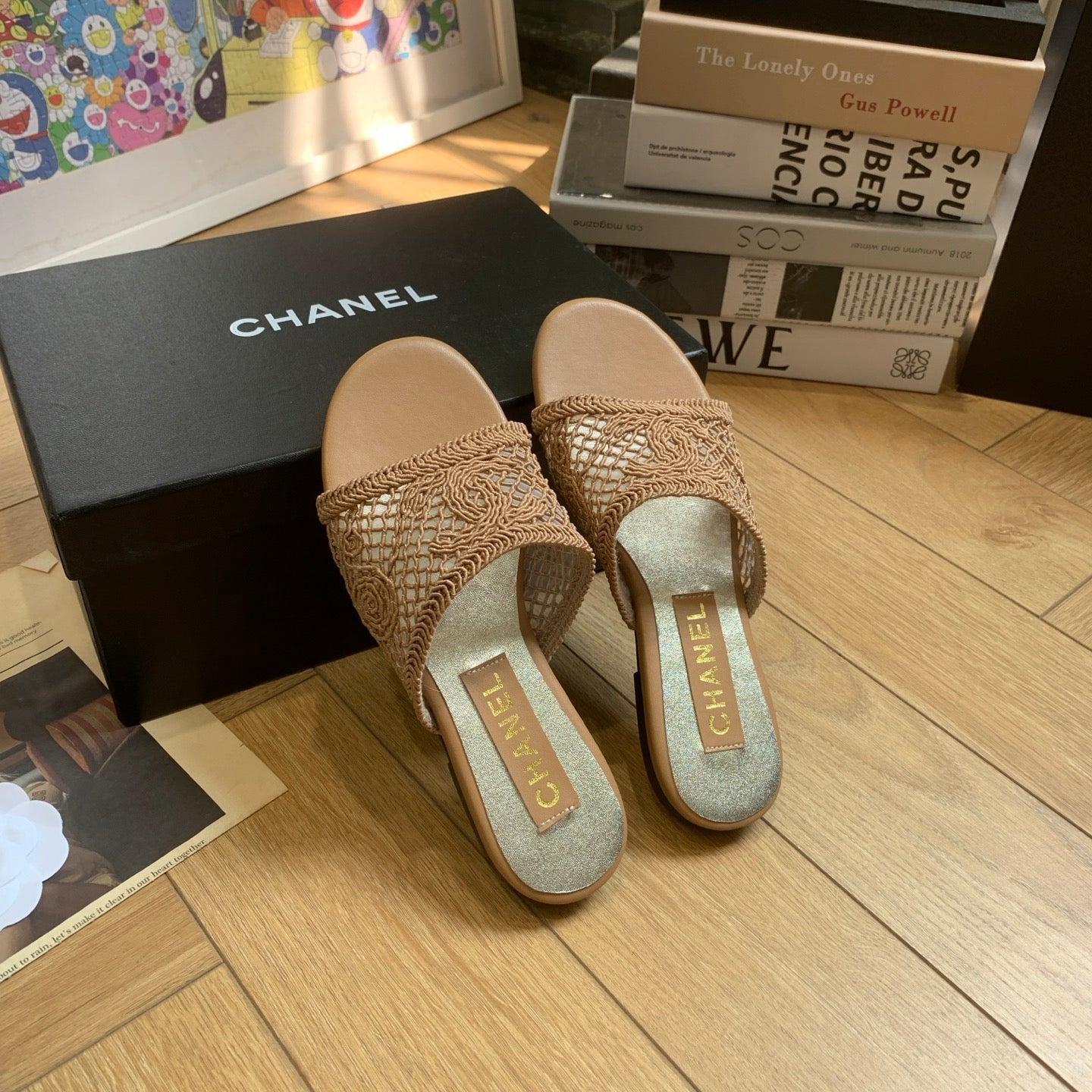 CC 25 Slippers Brown Special Woven 307029