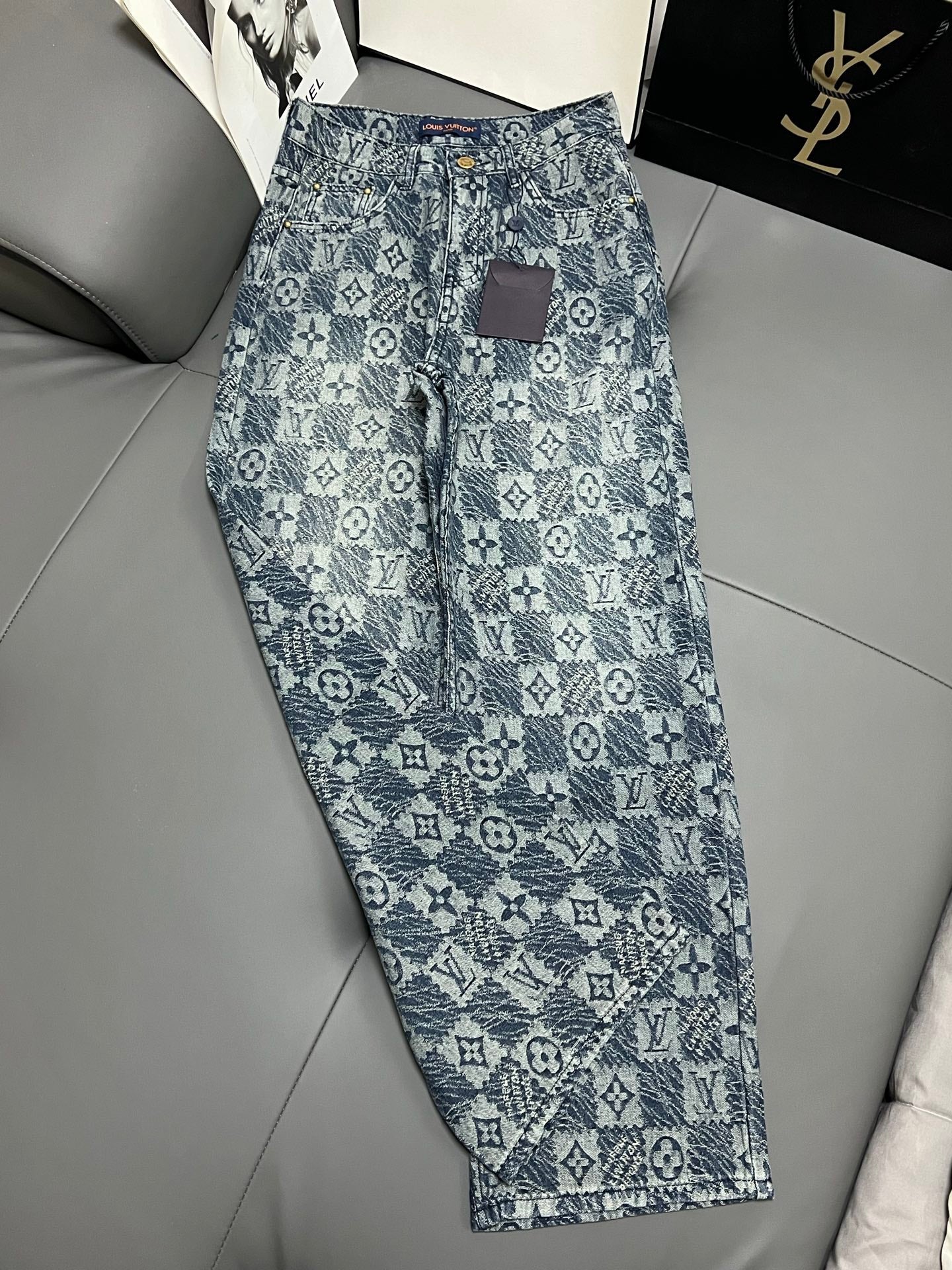 LV 25 Monogram Dark Blue Jean