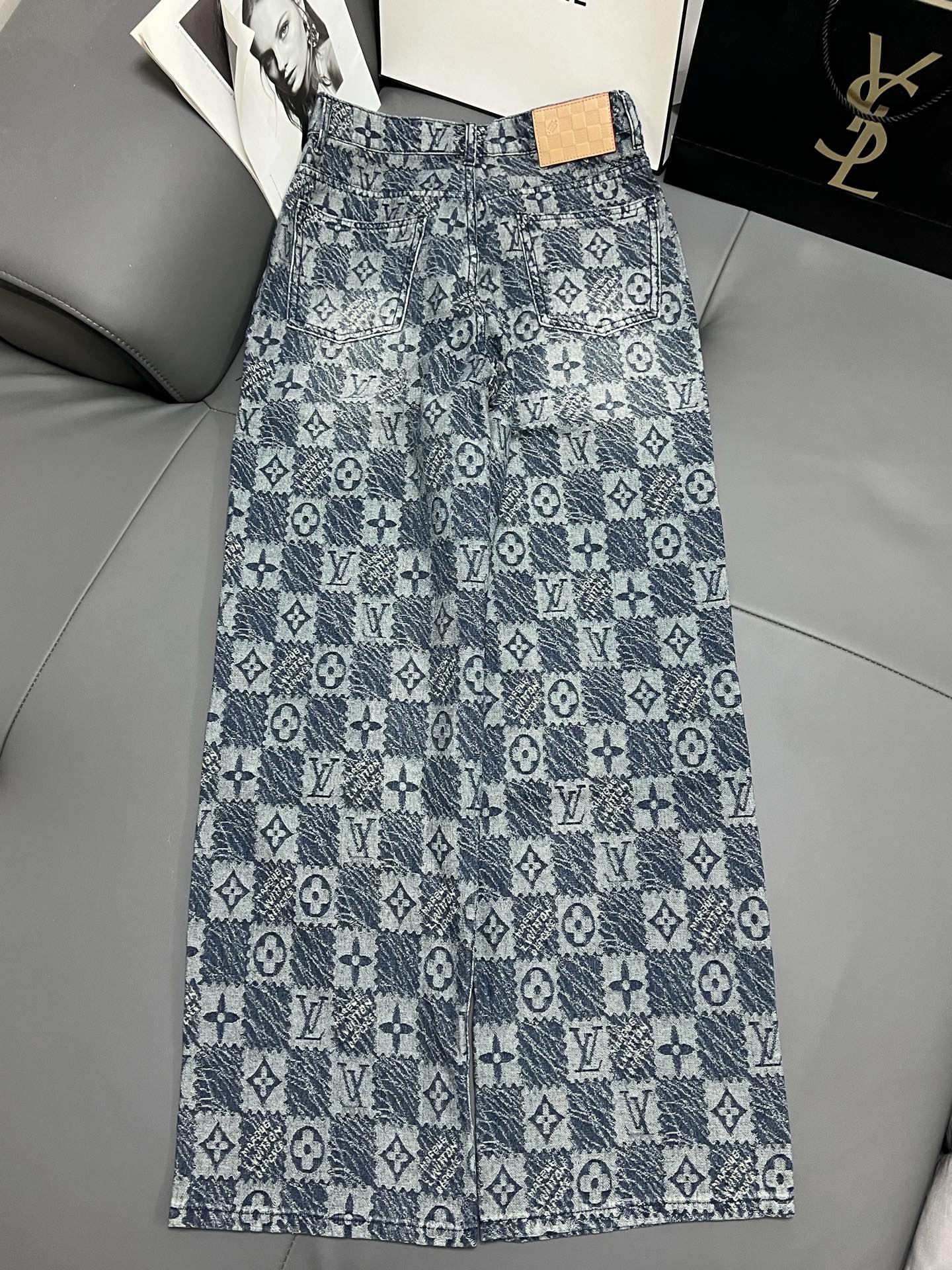 LV 25 Monogram Dark Blue Jean