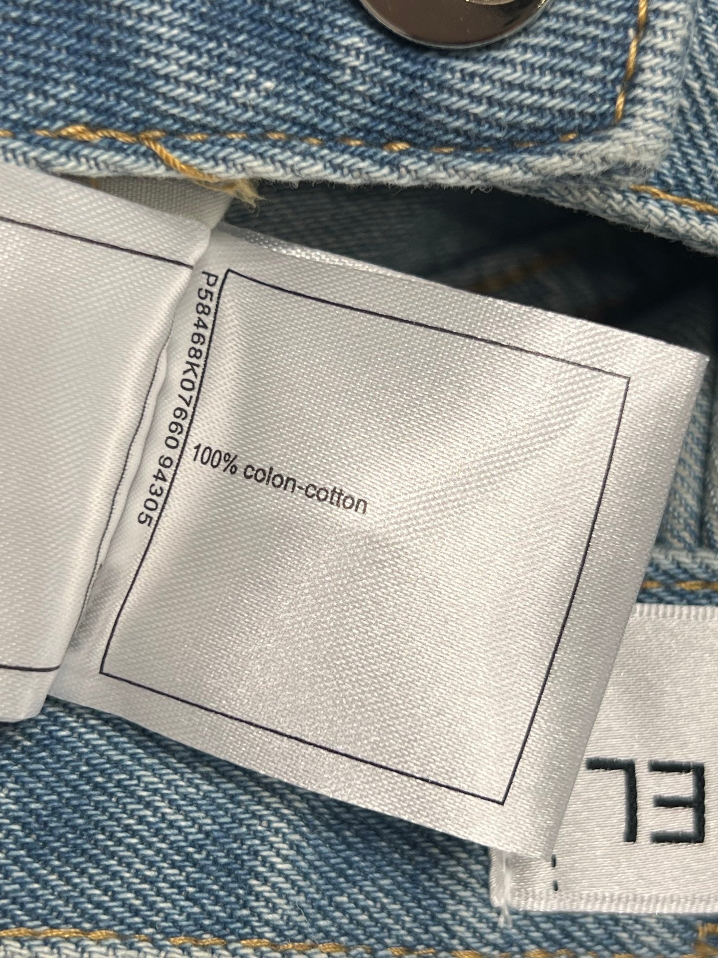 CC 25 Jeans Blue Denim Cotton