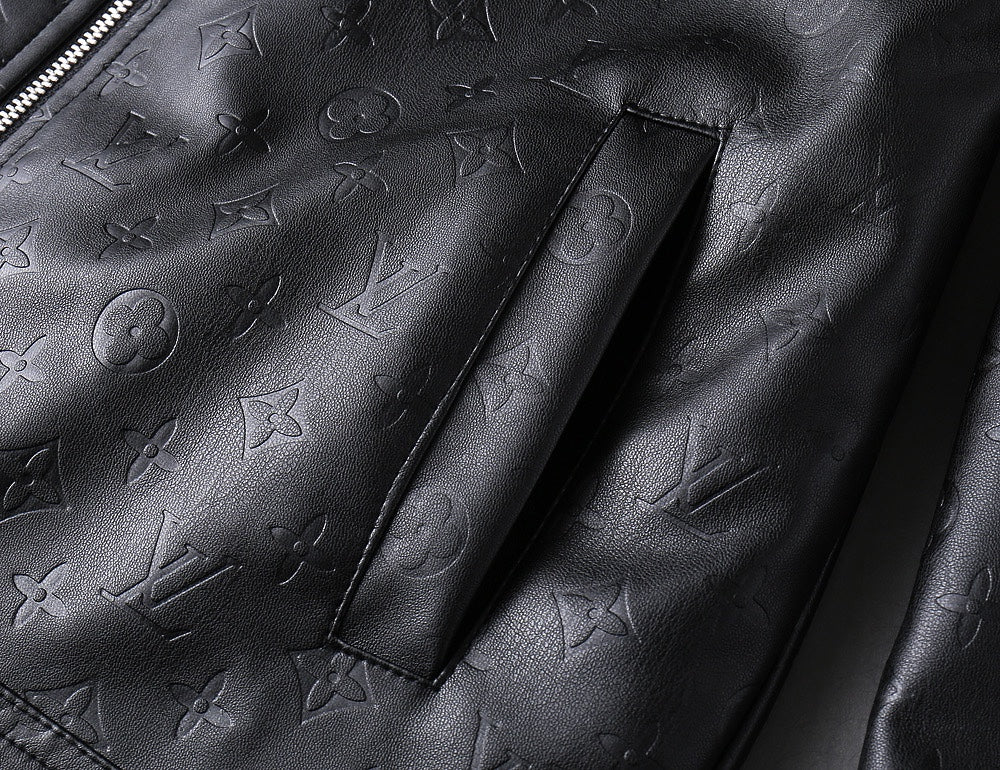 LV SHIRT JACKET IN BLACK MONOGRAM EMBOSSED CALFSKIN 238993