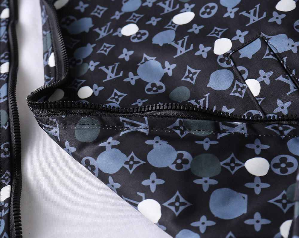 LV BLACK MONOGRAM HOODED JACKET 238997