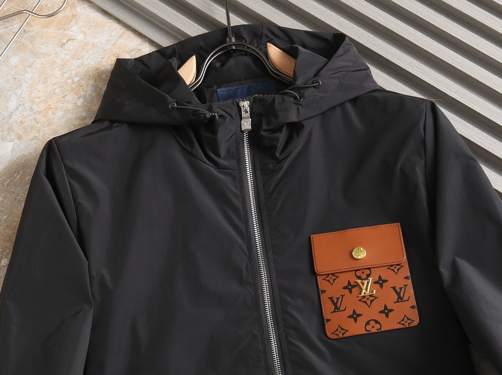 LV BLACK WINDBREAKER 238971