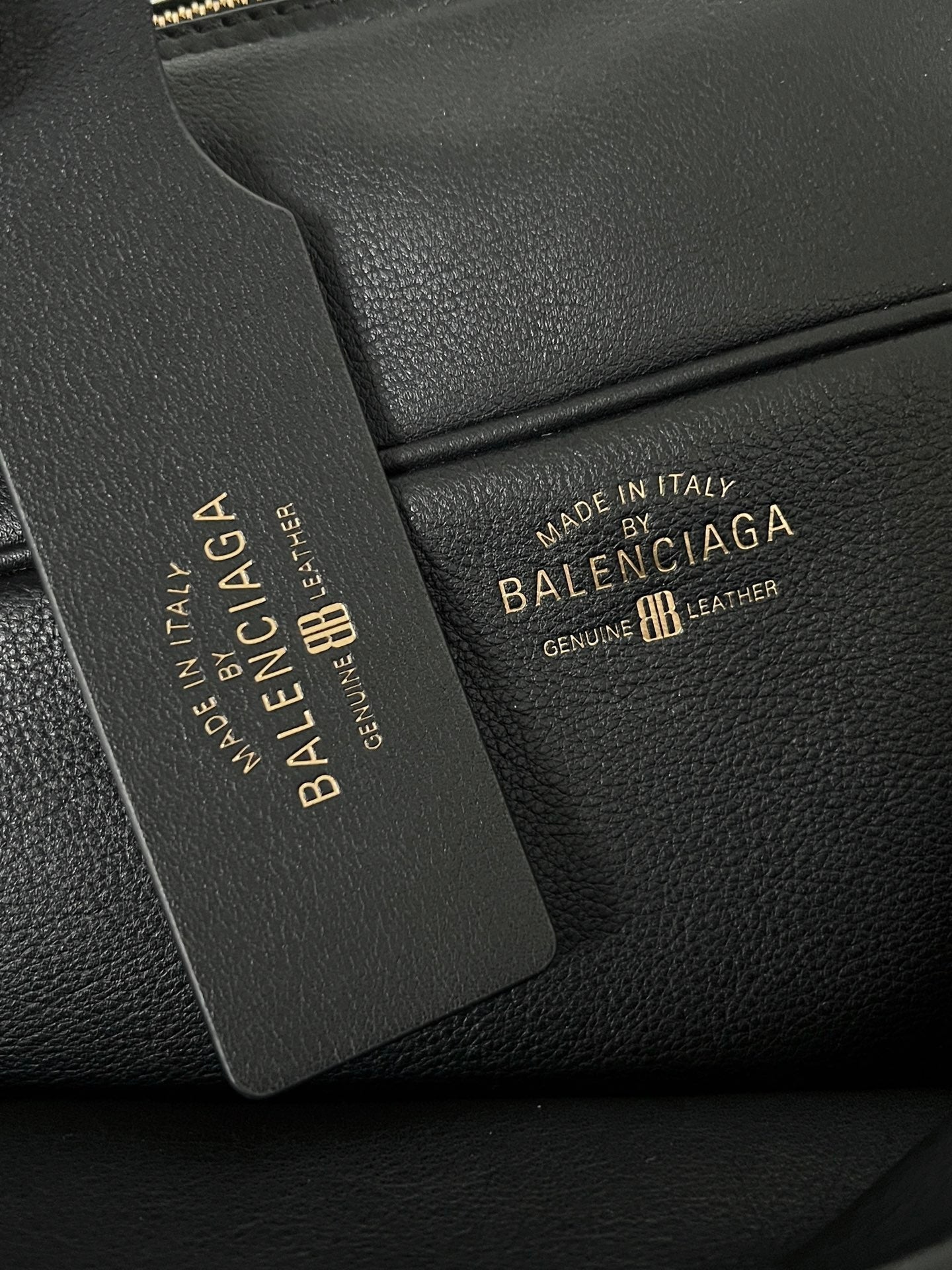 Balenciaga Carrie bowling ball bag black lambskin