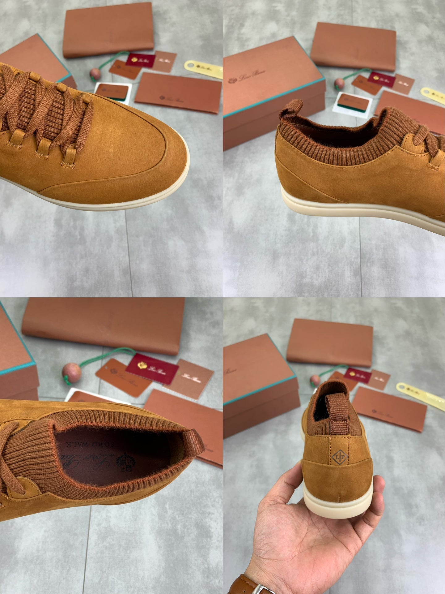 LP SOHO WALK TRAINERS IN MUSTARD SUEDE