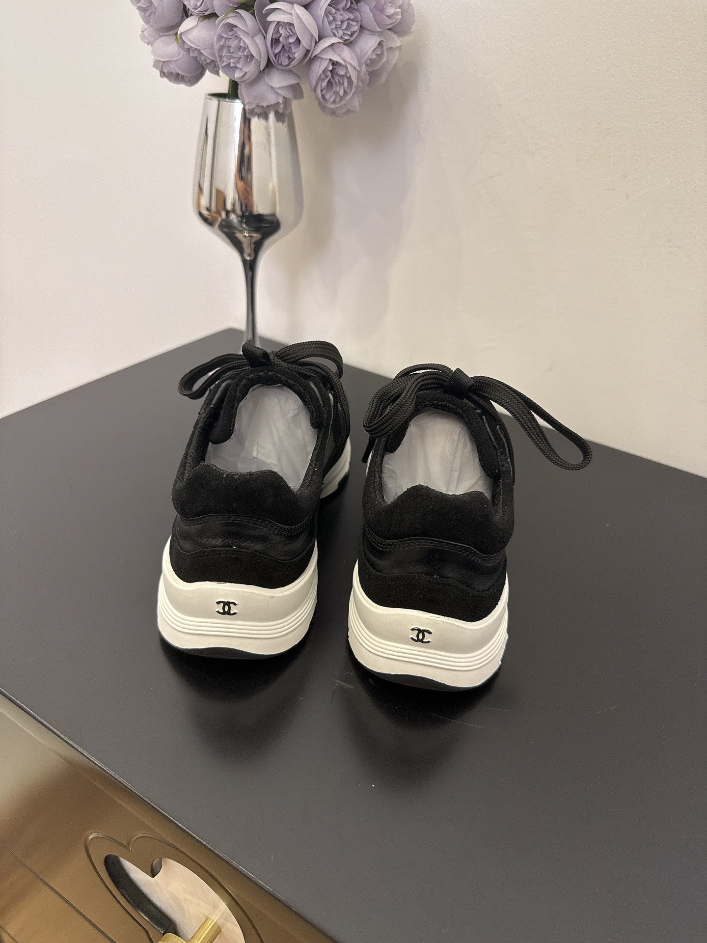 CC 25 Sneaker Black Cowhide 330791