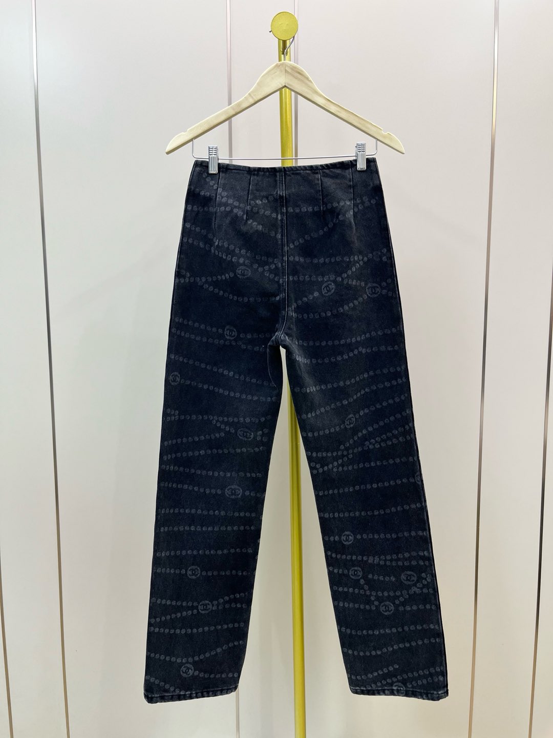 CC 25 Jean Printed Black White Washed Denim