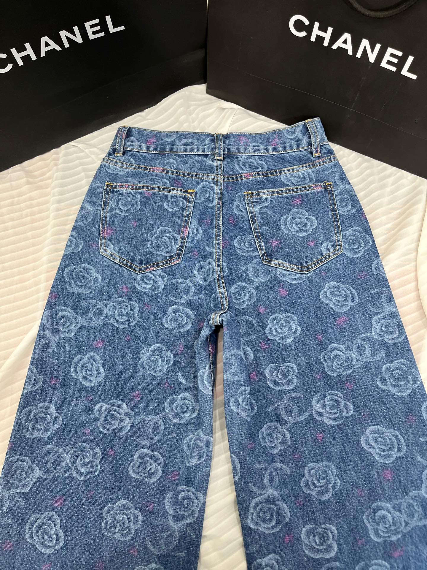 CC 25 Jean Flower Blue Denim