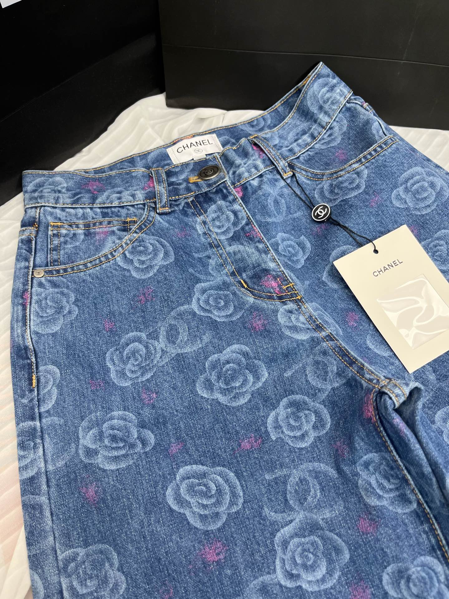 CC 25 Jean Flower Blue Denim