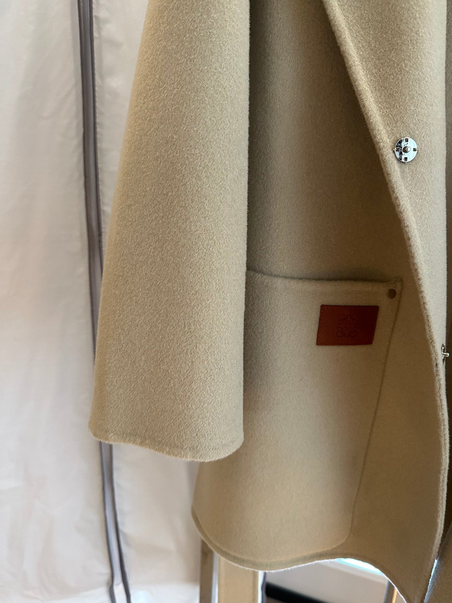 Loewe Coat Beige Cashmere