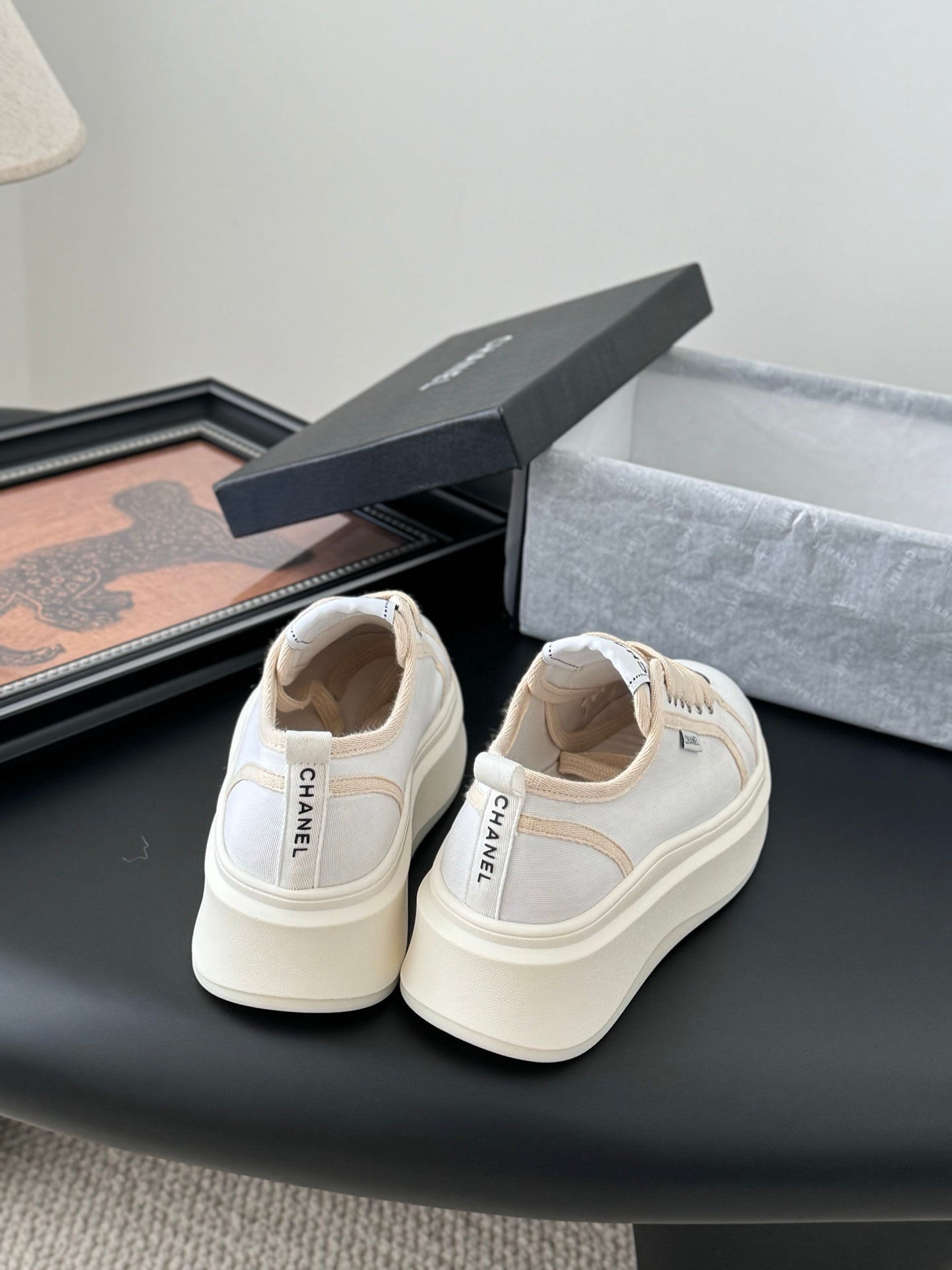 CC 25 Logo Printed Sneaker White Fabric Original 305314