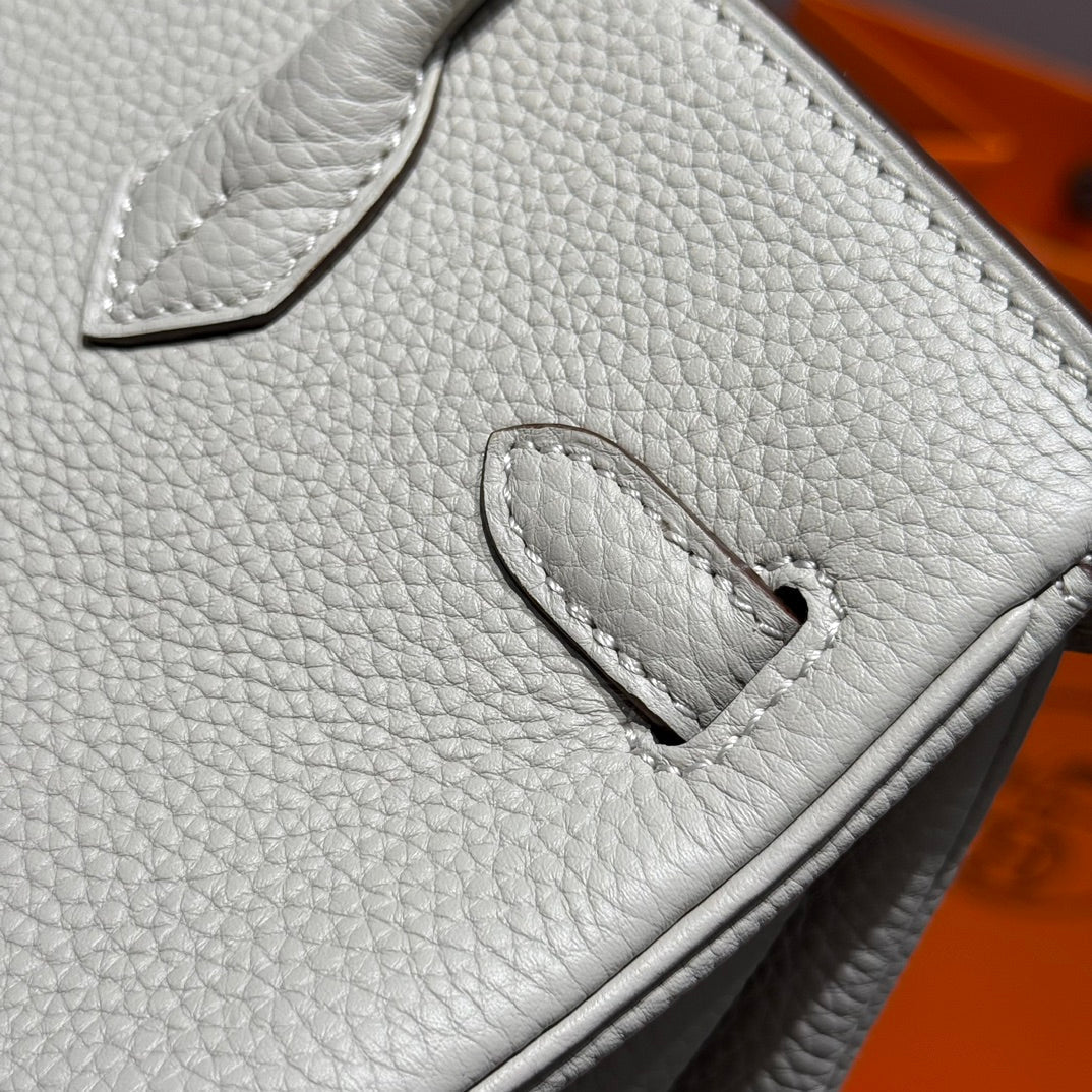 HM Birkin 35cm Pearl Grey Togo Leather Silver Hardware