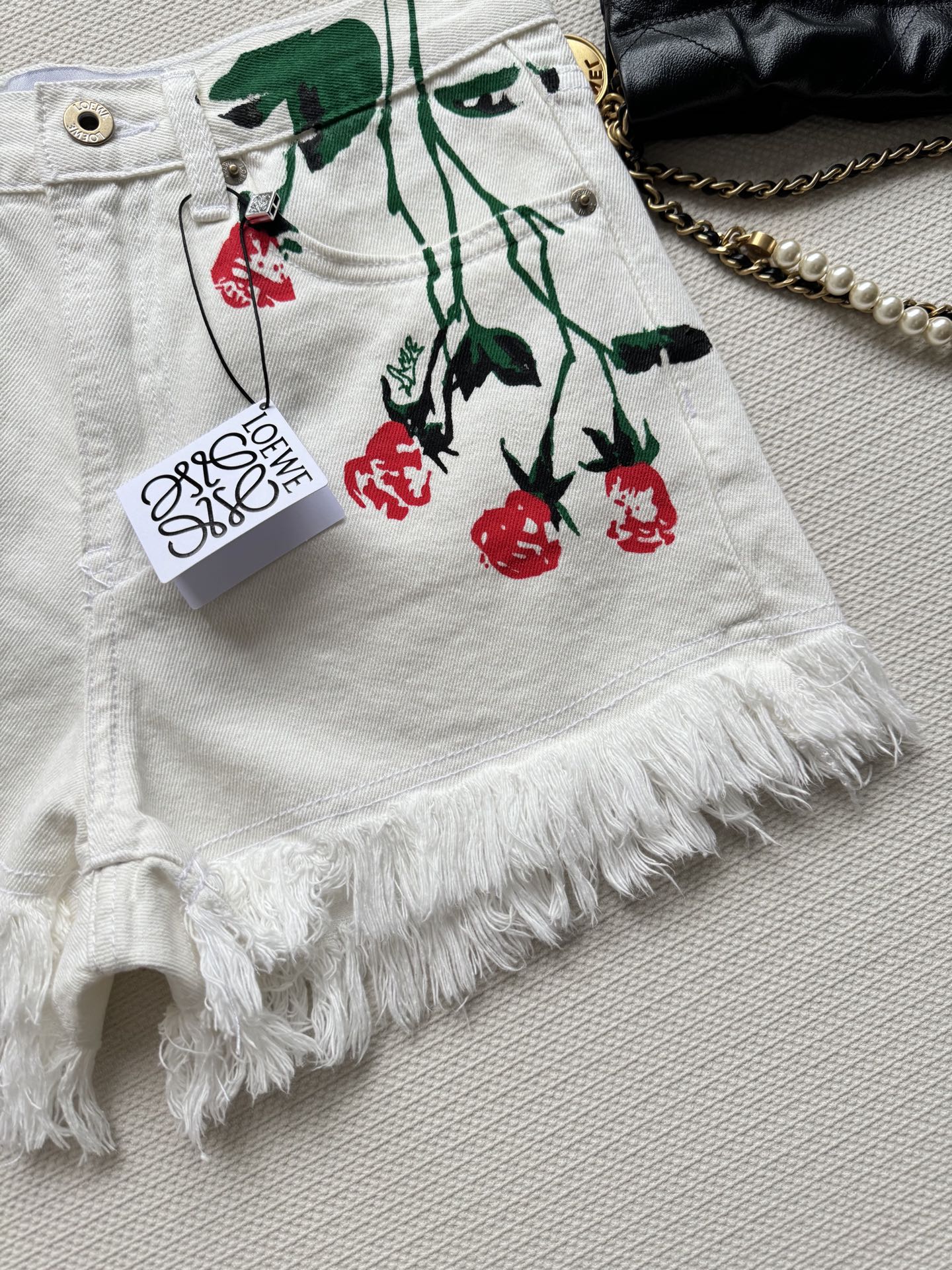 Loewe 25 Short White Cotton