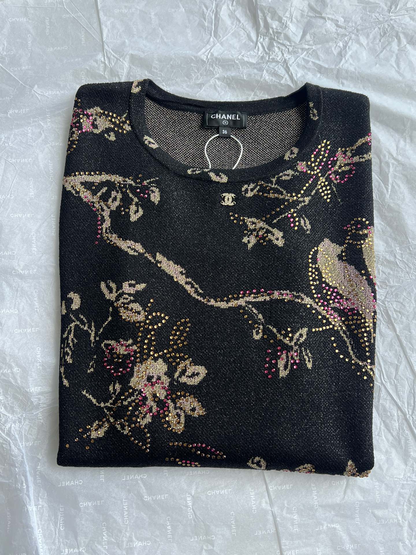 CC 25 Long-sleeved Shirt Black Metalised Fiber Cupro