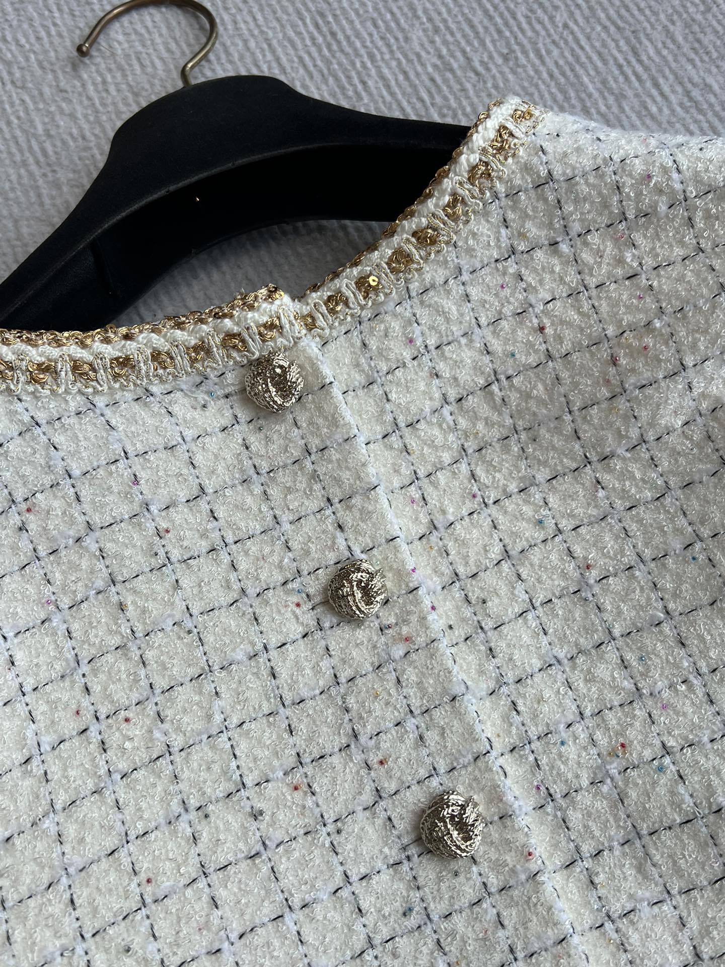 CC 25 Two-way Jacket White Wool Silk