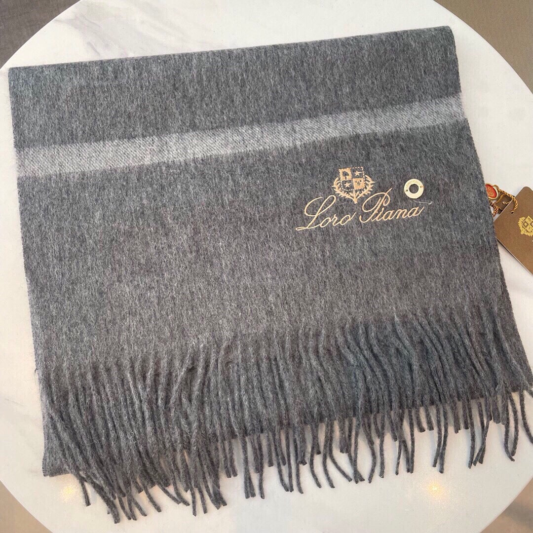 LP Twelve Scarf 180 CM In Grey Cashmere 180945