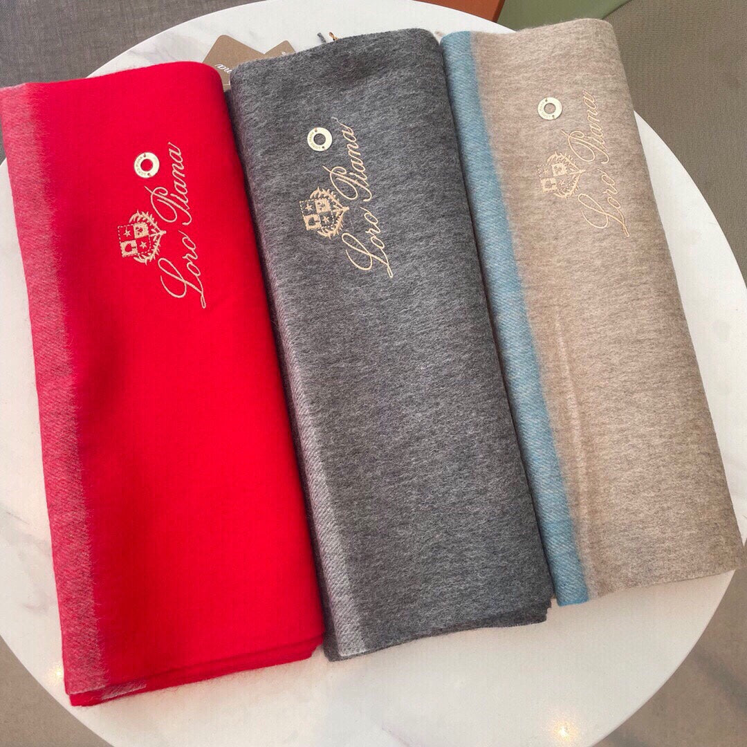 LP Twelve Scarf 180 CM In Grey Cashmere 180945