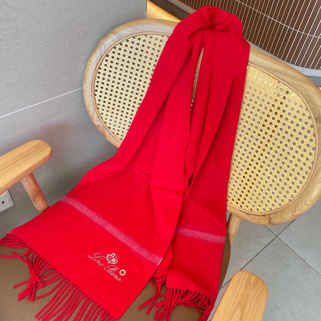 LP Twelve Scarf 180 CM In Bright Red Cashmere 211829