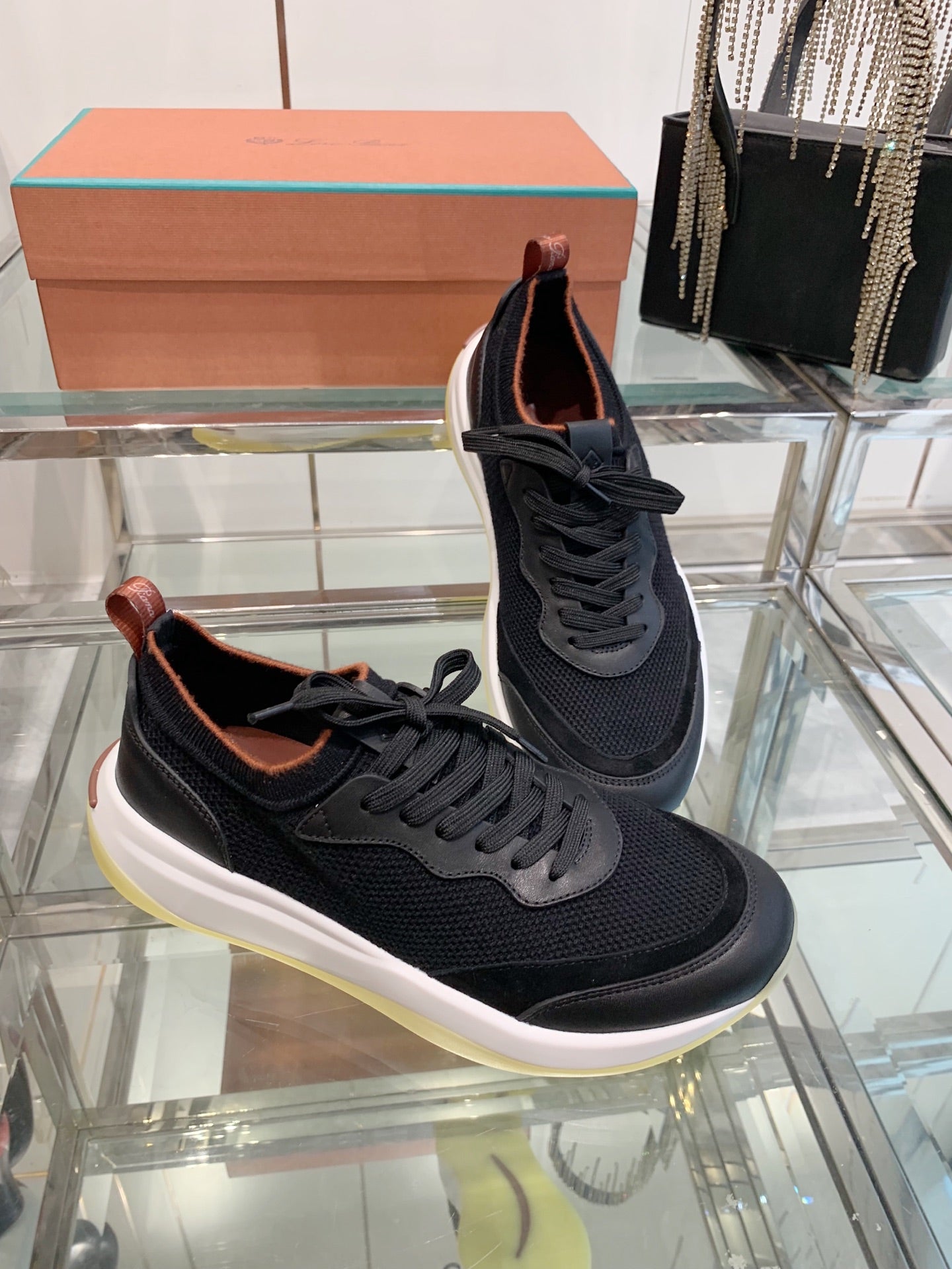 LP Flexy Walk Men's Sneaker Black Wool 307251