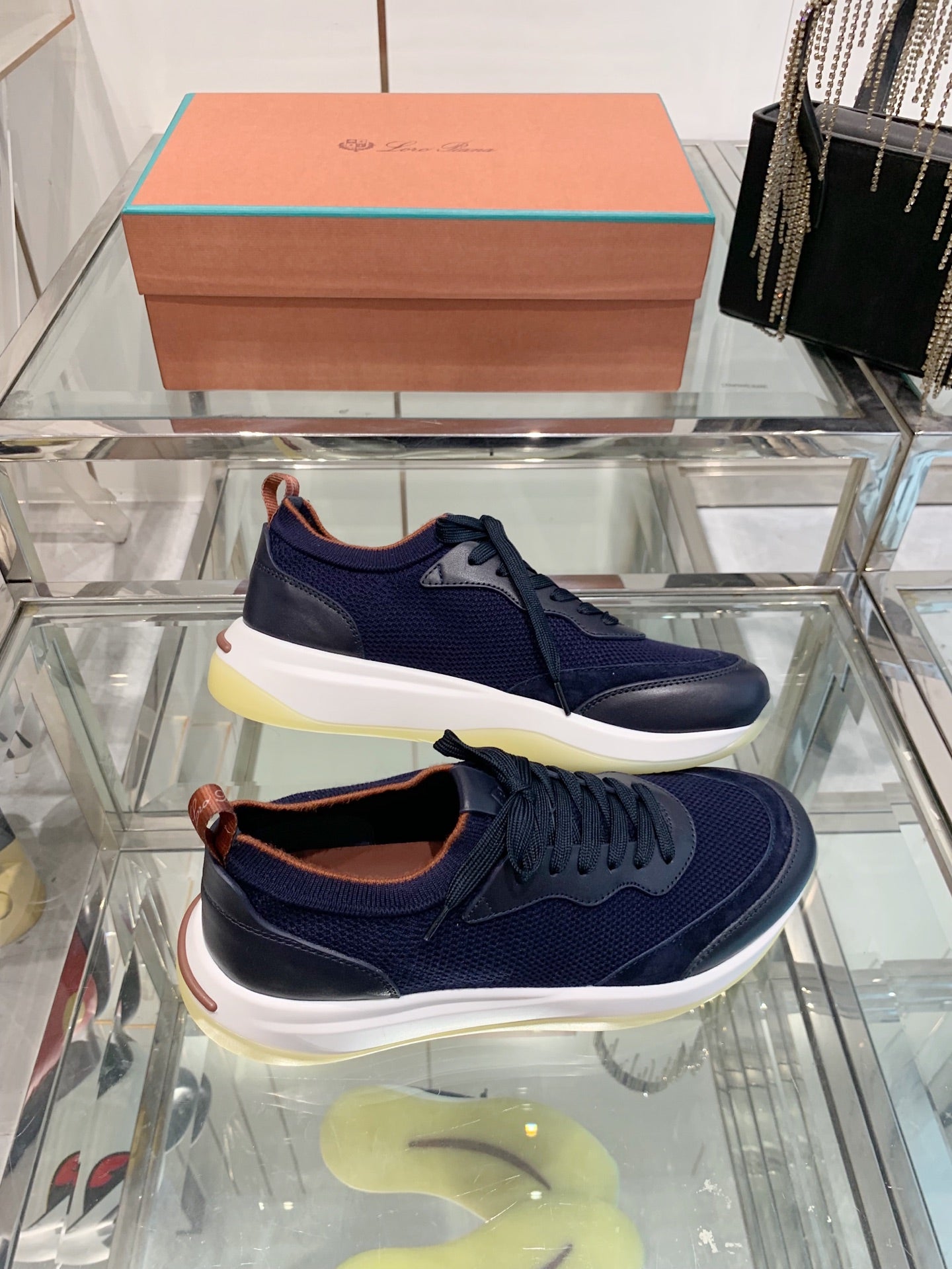 LP Flexy Walk Men's Sneaker Navy Blue Wool 307257