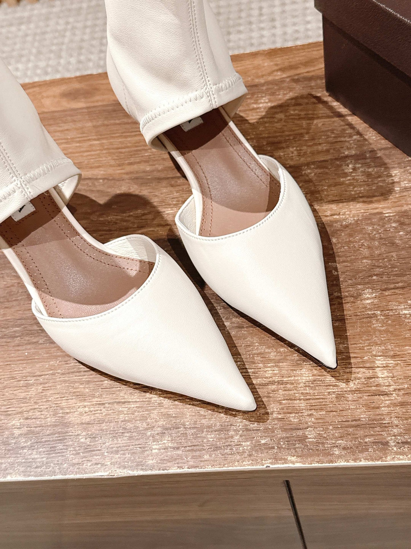 ALAIA ankle boots white leather 386021