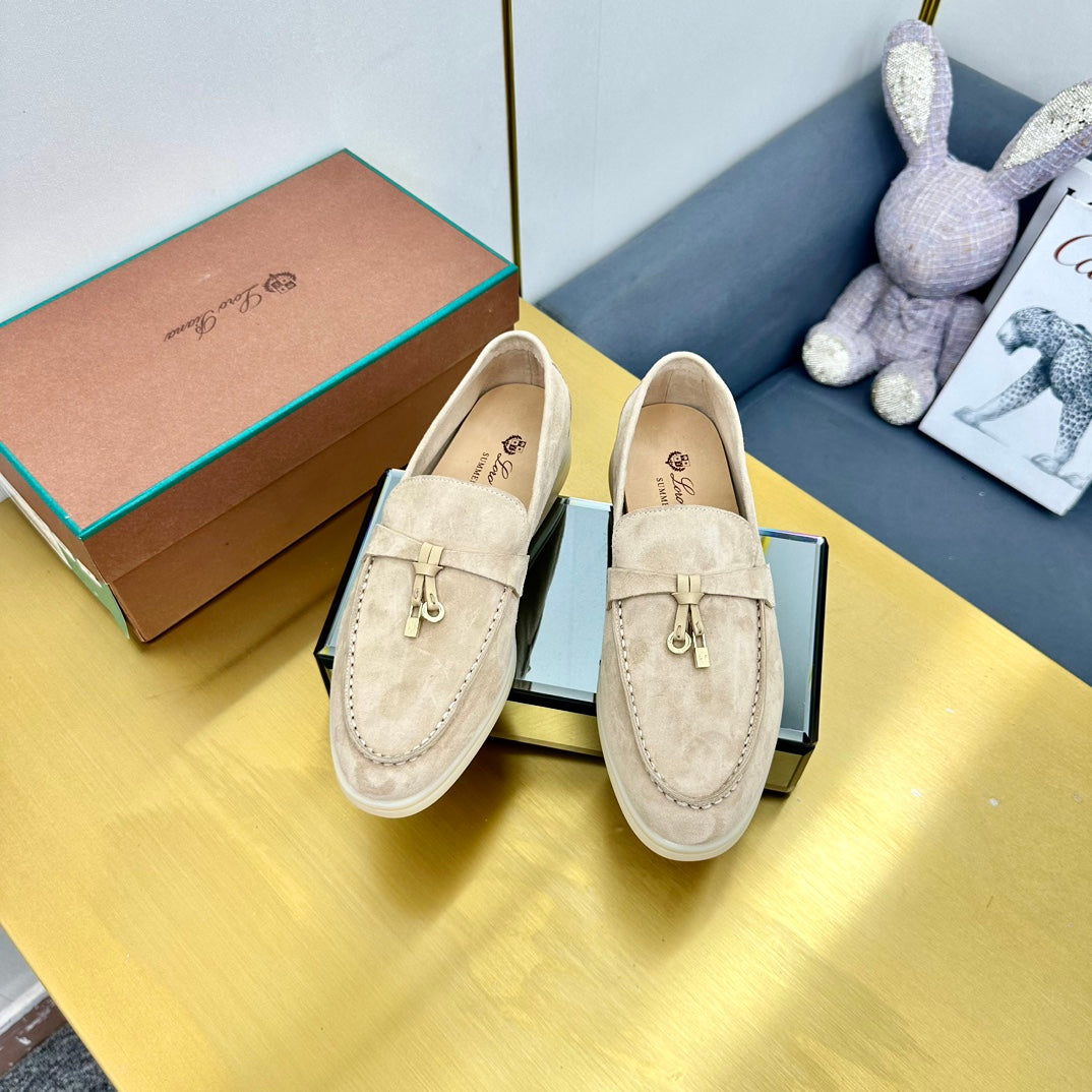 LP Summer Charms Walk Loafers Beige Suede 994502
