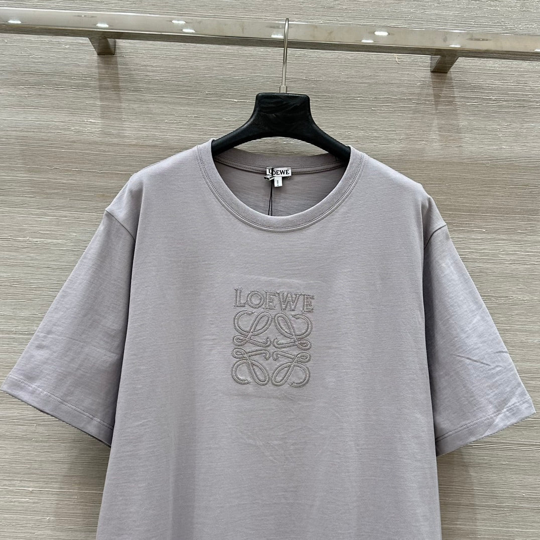 Loewe 25 Relaxed Fit T-shirt Light Grey Cotton