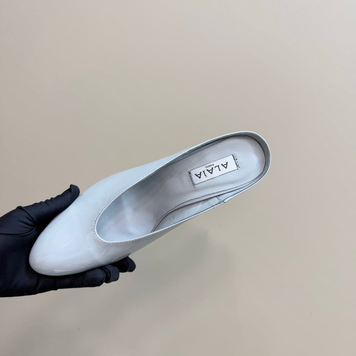 Alaia 2025 Curve Wedge Mules Ivory Lambskin 299671