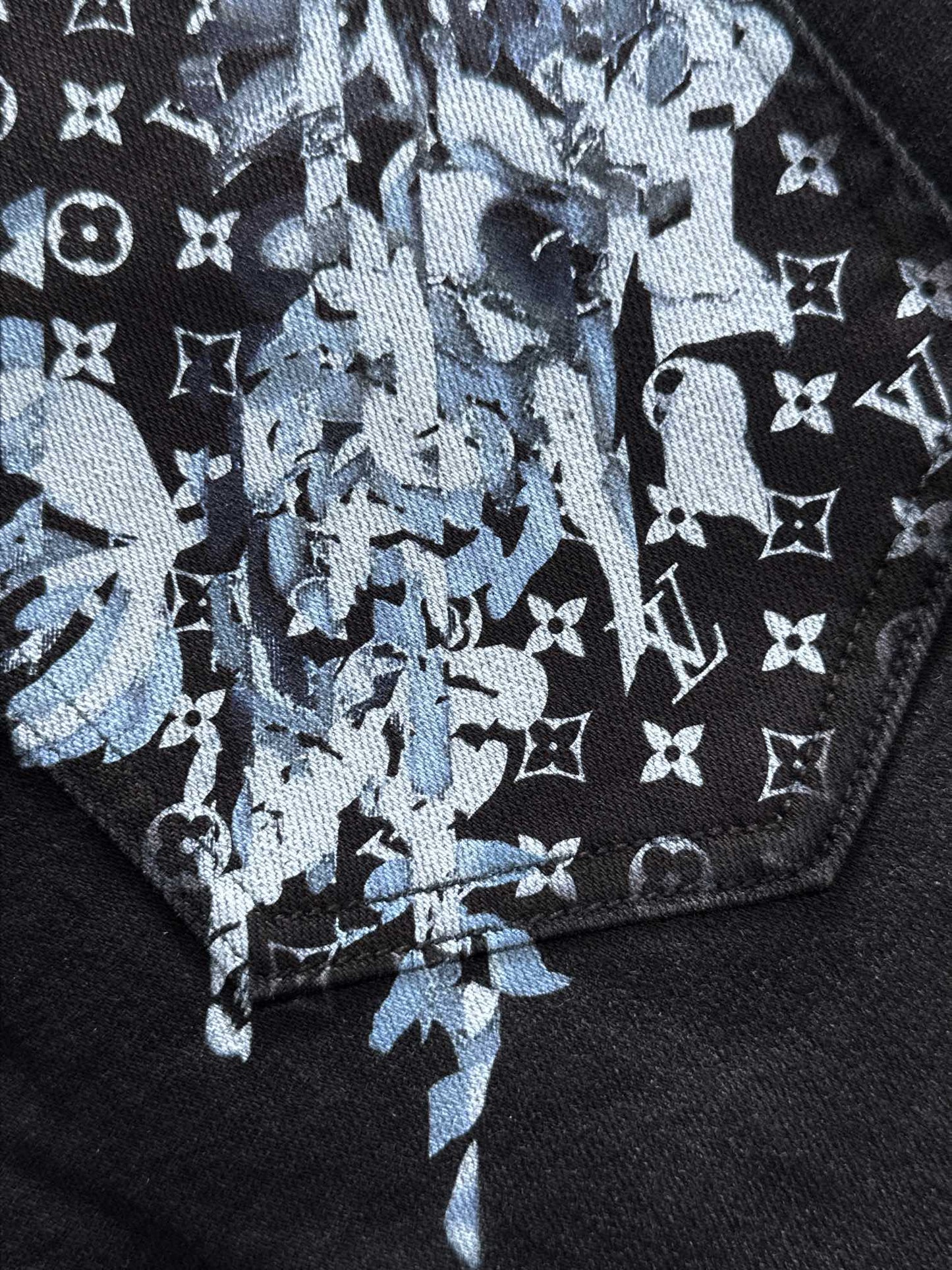 LV BLACK DENIM JEAN 239618