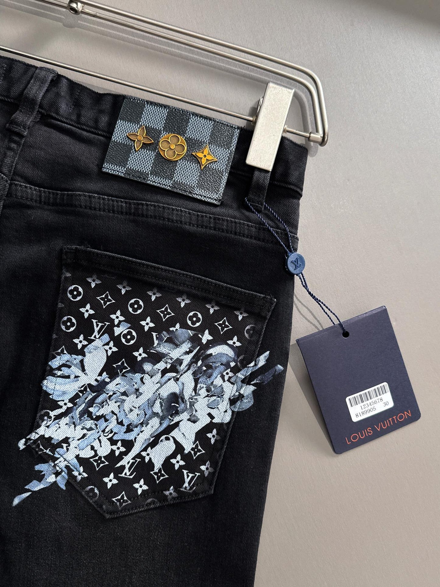 LV BLACK DENIM JEAN 239618