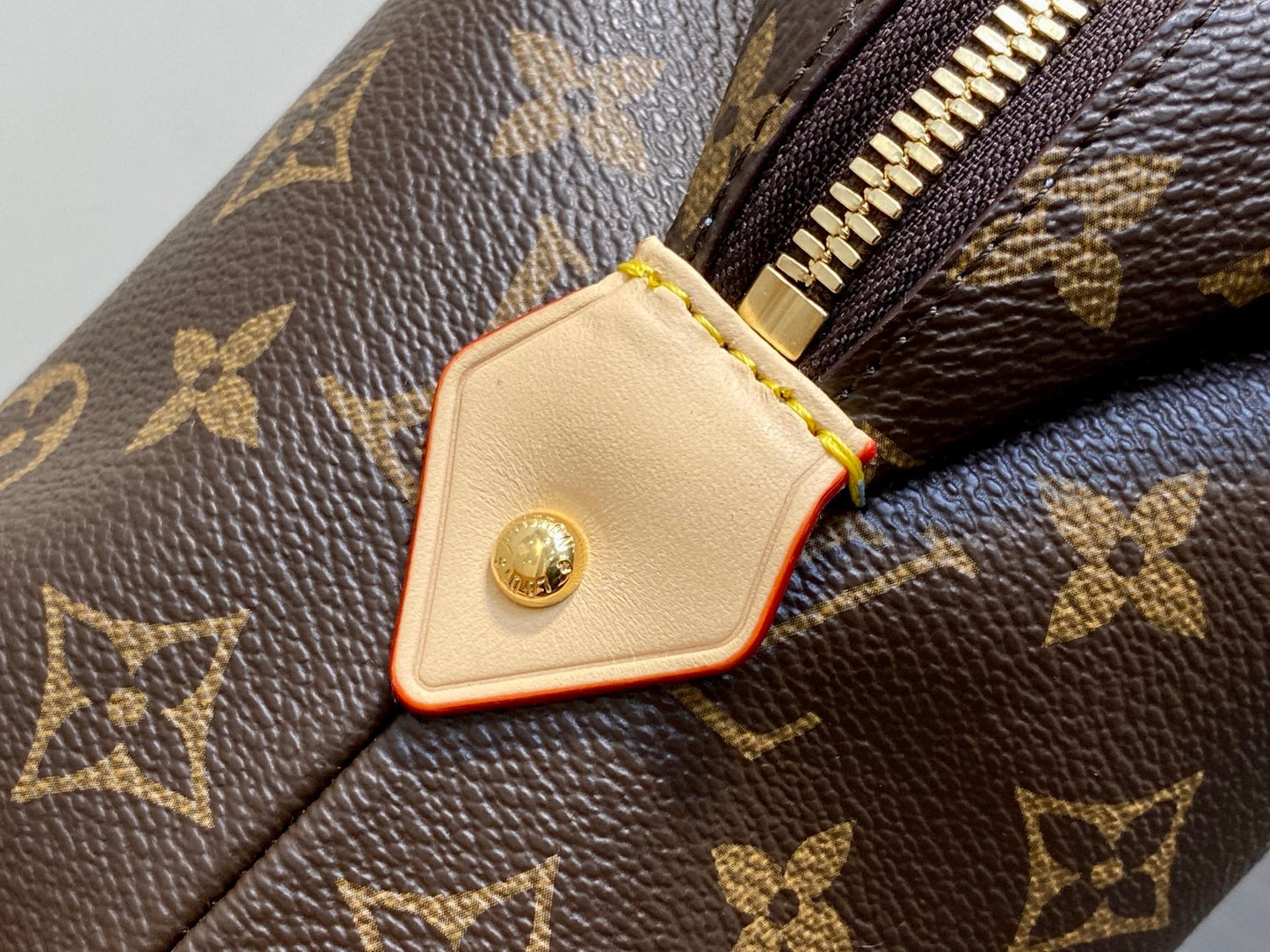 LV Cosmetic Pouch GM 27cm Monogram Coated Canvas