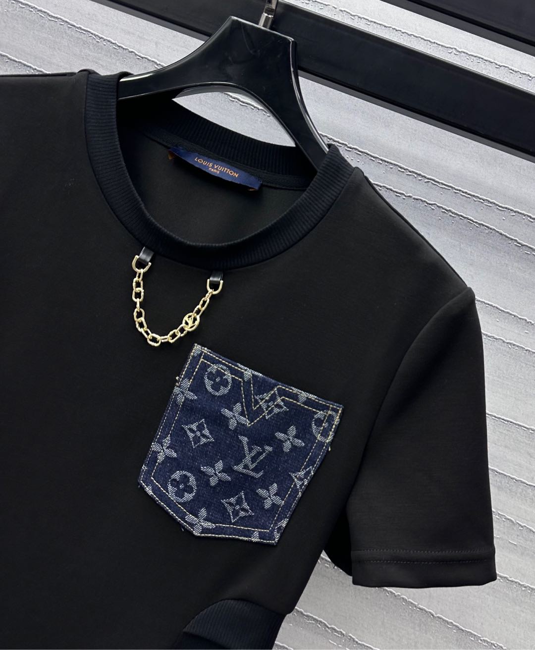 LV Black Cotton Dress