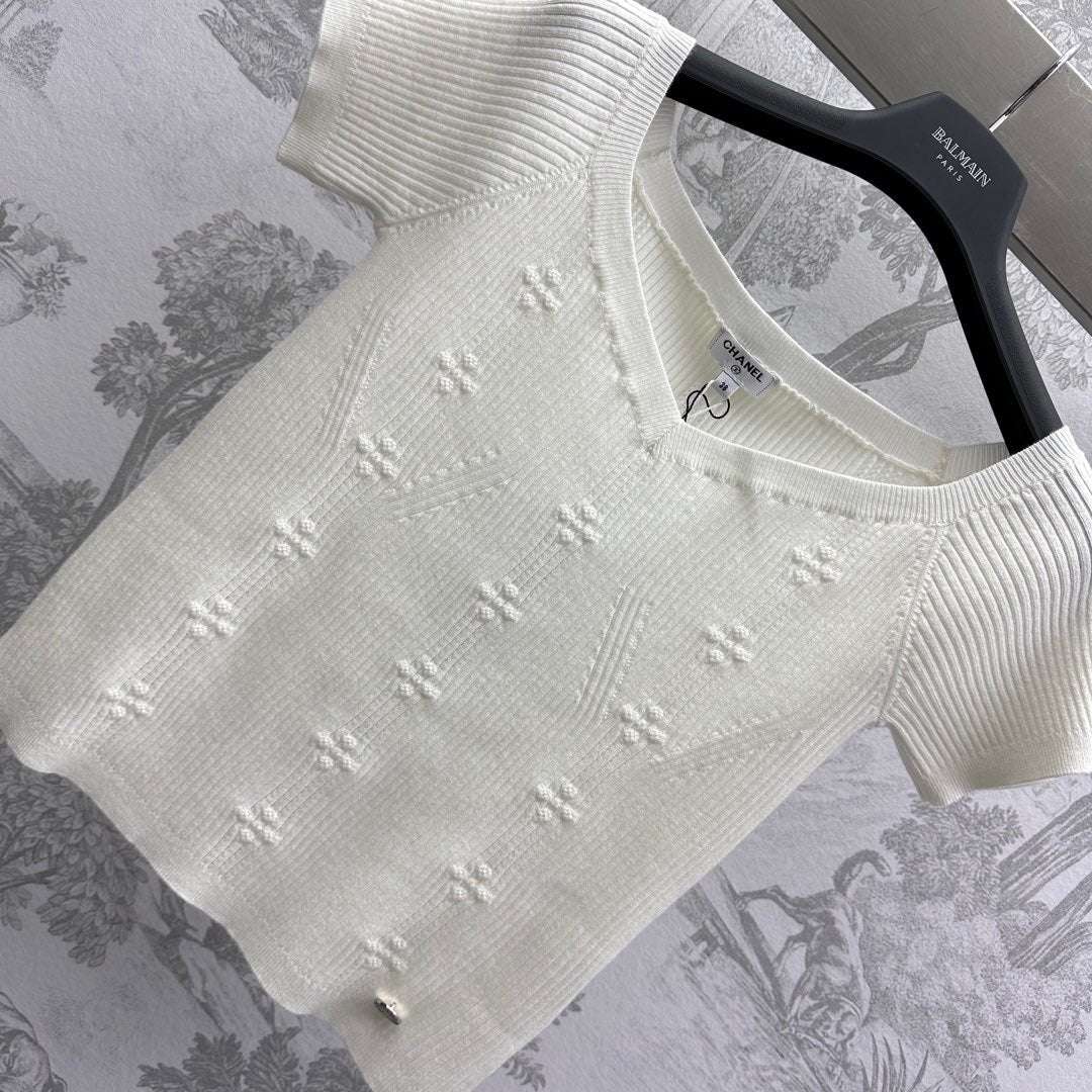 CC 25 V-Neck Shirt Cachemire 232035